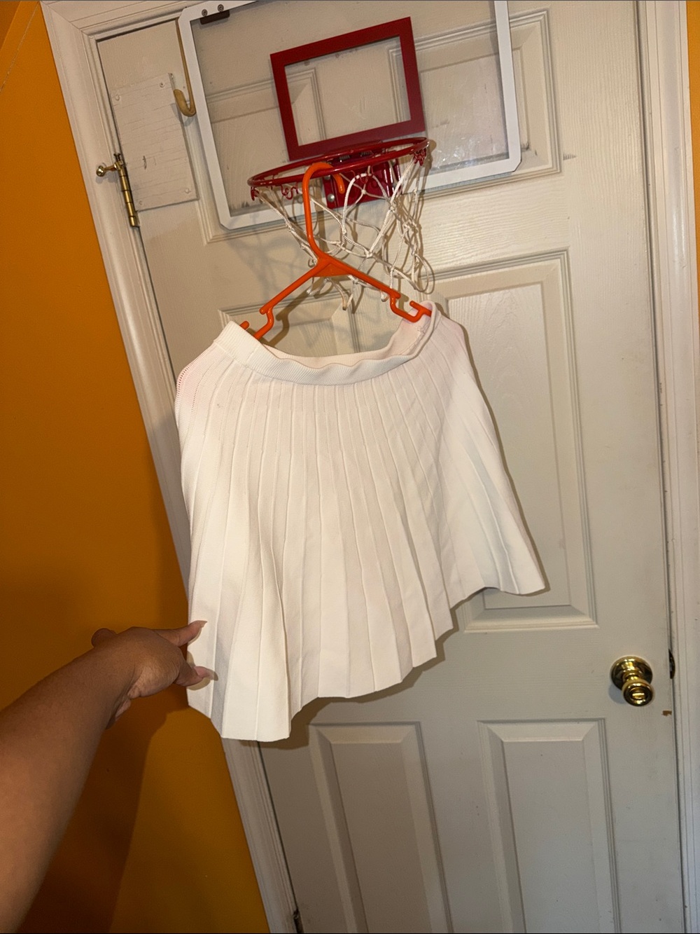 a new day White Pleated Skater Skirt